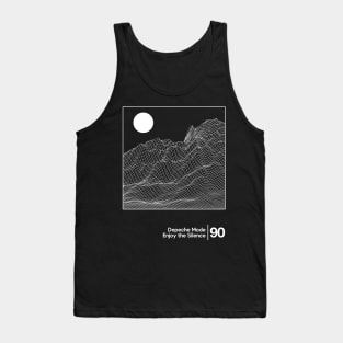 Enjoy the Silence - Depeche Mode / Minimal Graphic Artwork Tank Top